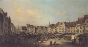 Bernardo Bellotoo The Old Market Square in Dresden oil painting artist